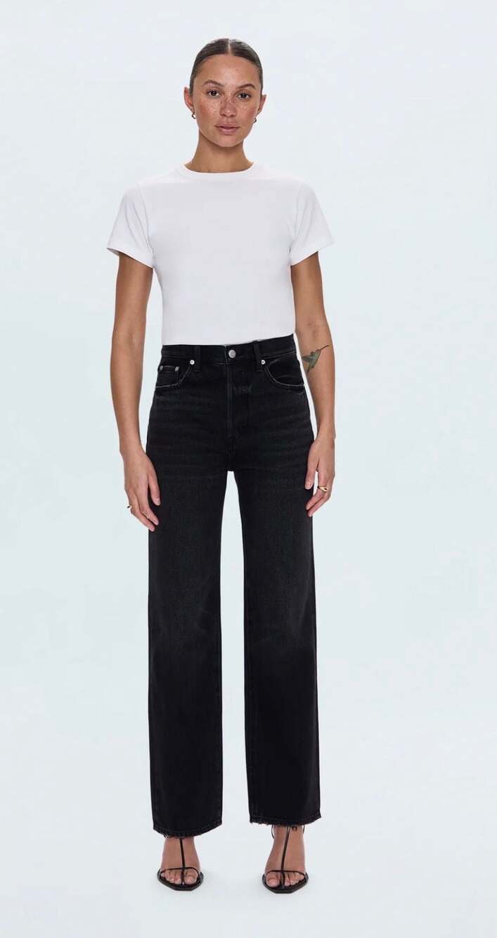 pistola Black Straight Leg Jeans